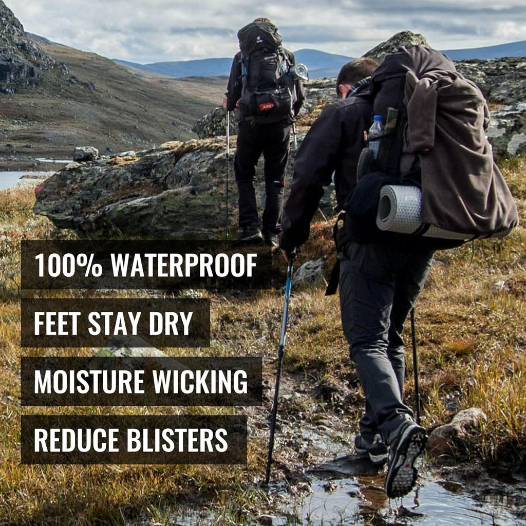 Unisex Waterproof Socks 2.0 - Ultra Thin, Lightweight, Breathable for Sports Outdoor Activities