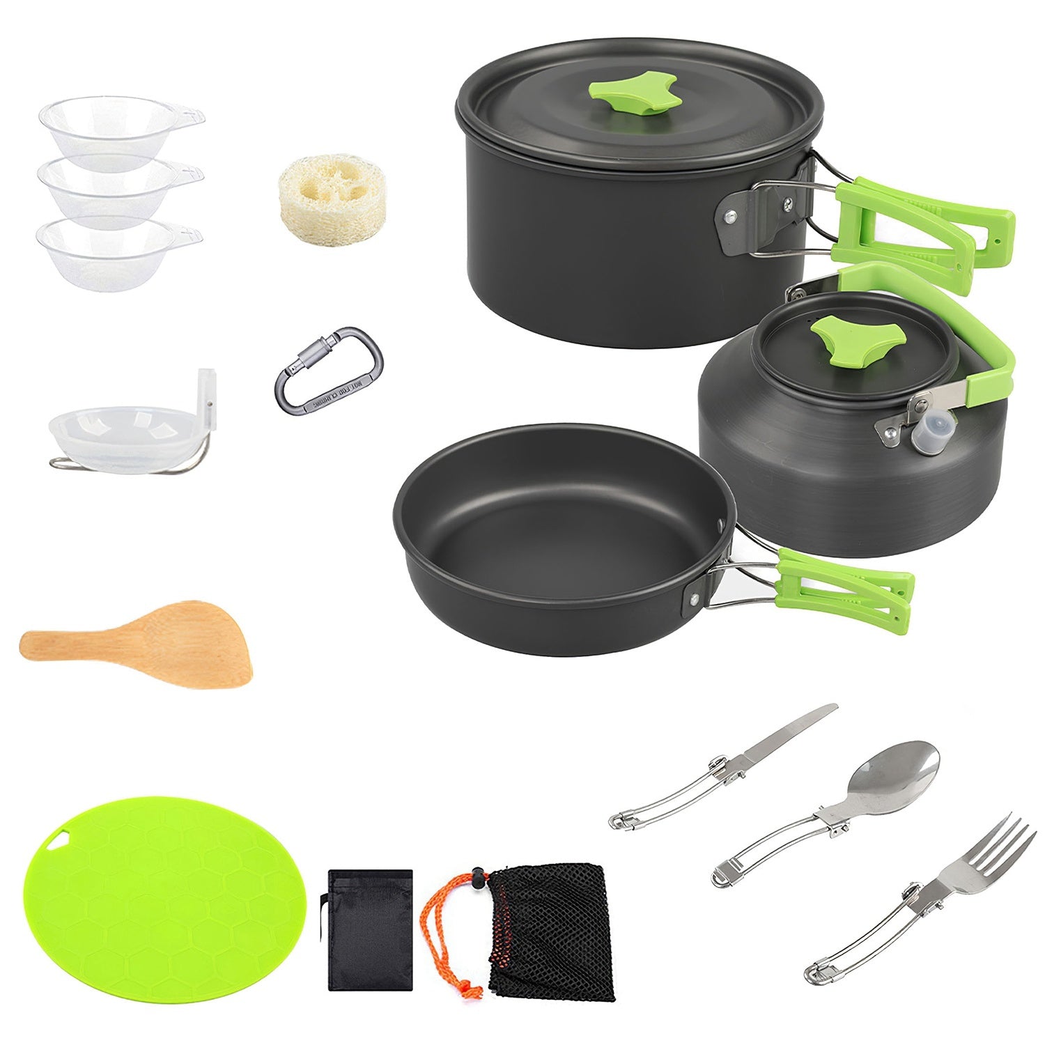 16 Pcs Emergency Cooking Ware Set