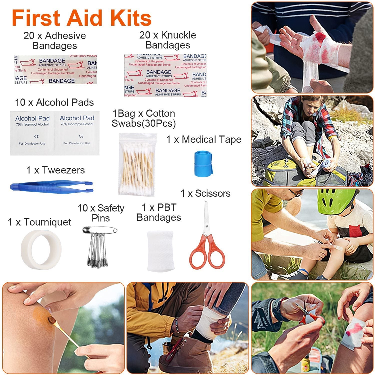 121 Pcs Per Set Survival Kits Professional Emergency Bag