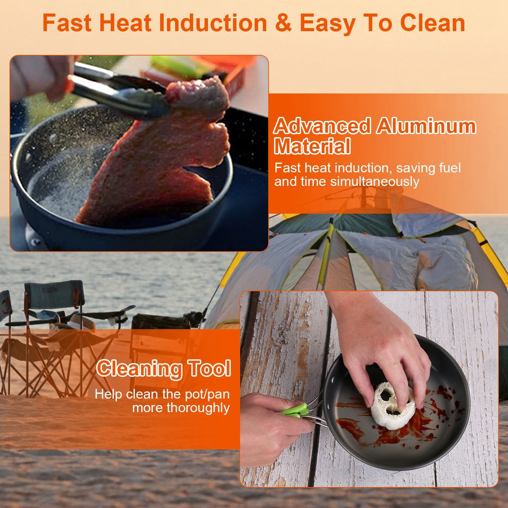 16 Pcs Emergency Cooking Ware Set